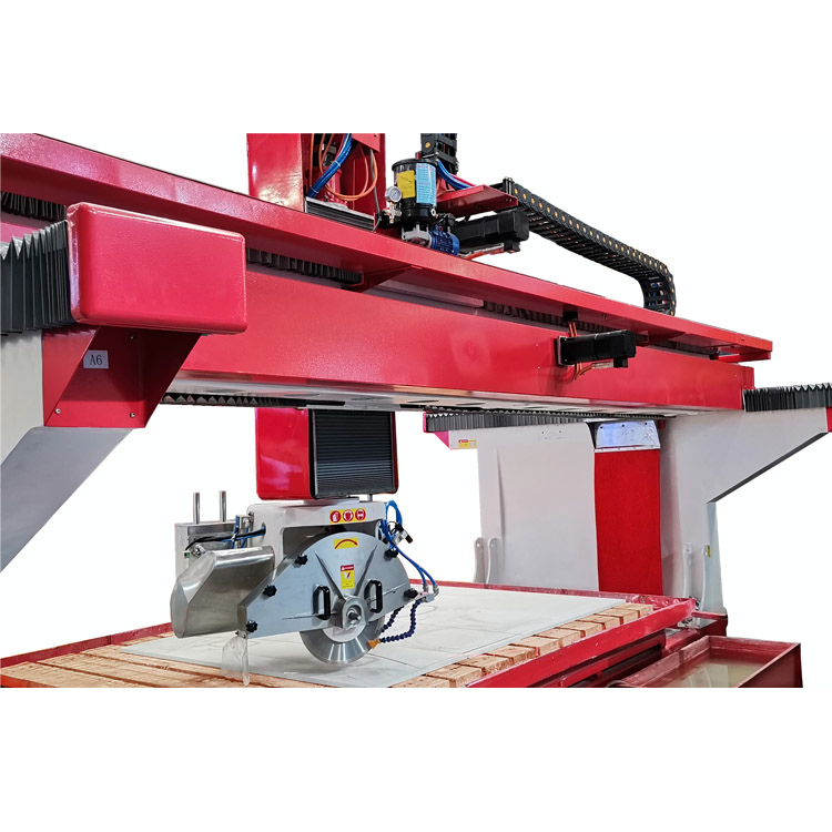 HUALONG HKNC-Serie 5-Achsen-CNC-Granitfräsgravur Steinbrückensäge mit Vakuumbewegung
